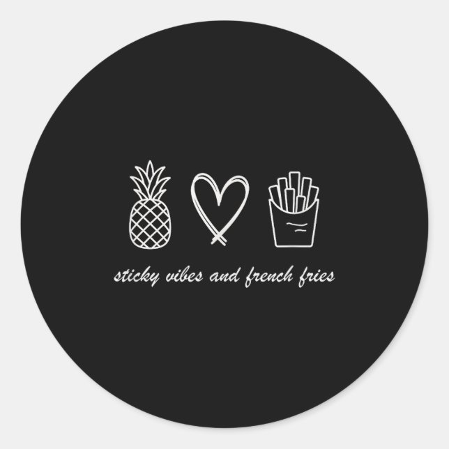 Sticker Rond Ivf Mom Pregnancy Transfer Day Sticky Vibes &amp;  (Devant)