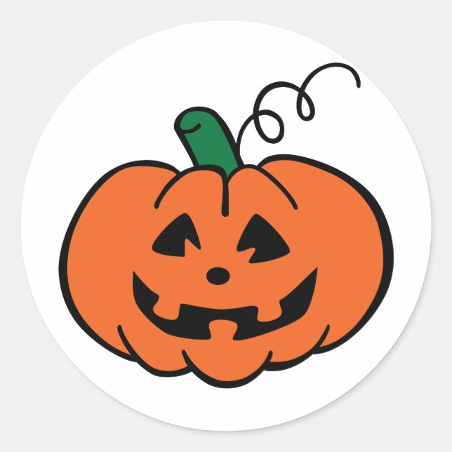 Sticker Rond Jack-o'-lantern (Devant)