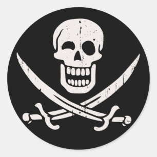 Sticker Rond Jack plus gai