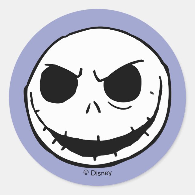 Sticker Rond Jack Skellington - Chef (Devant)