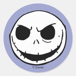 Sticker Rond Jack Skellington - Chef