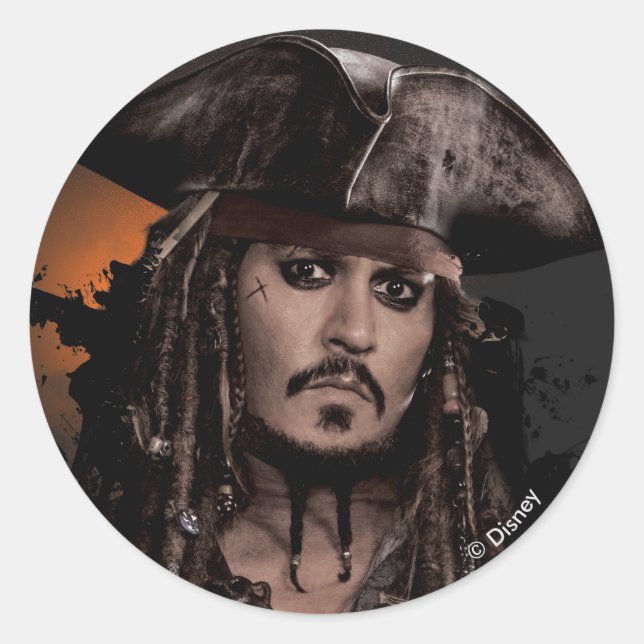 Sticker Rond Jack Sparrow - Rogue (Devant)