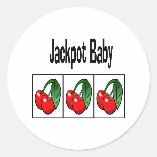 Sticker Rond Jackpot Baby (Devant)