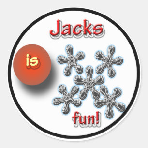 Sticker Rond Jacks Game Pour Enfants