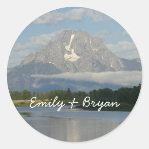 Sticker Rond Jackson Hole River au parc national de Grand Teton