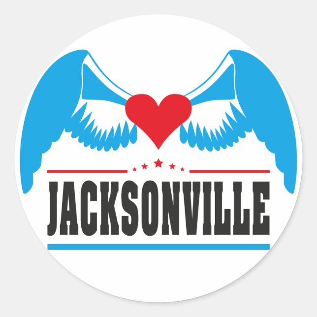 Sticker Rond Jacksonville (Devant)