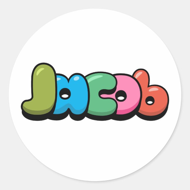 Sticker Rond Jacob (Devant)