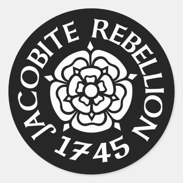 Sticker Rond Jacobite 1745 (Devant)