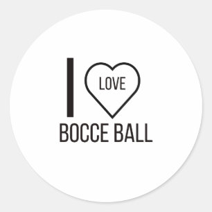 STICKER ROND J'ADORE BOCCE BALL