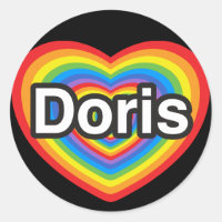 J'adore Doris. Je t'aime Doris. Cœur