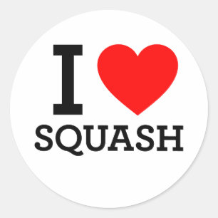 Sticker Rond J'adore le squash