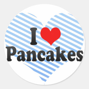 Sticker Rond J'adore les crêpes