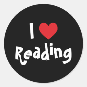 Sticker Rond J'adore lire