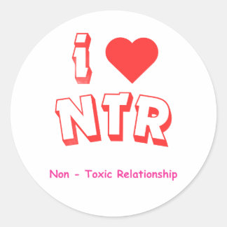 Sticker Rond J'adore NTR