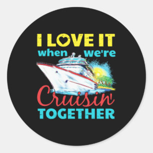 Sticker Rond J'adore Quand On Roule Ensemble