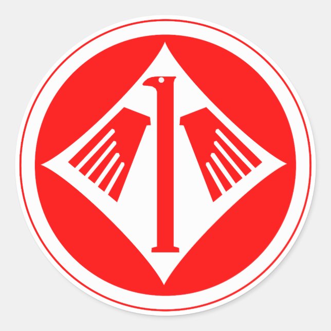 Sticker Rond Jagdgeschwader 1 (JG 1) Oesau Insignia (Devant)