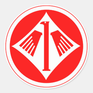 Sticker Rond Jagdgeschwader 1 (JG 1) Oesau Insignia