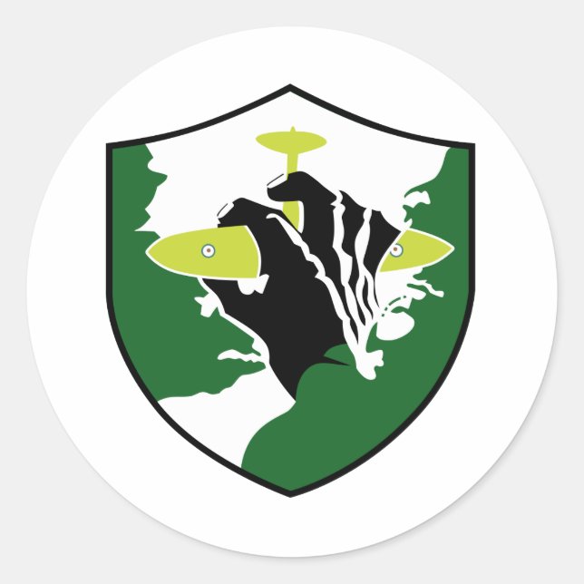 Sticker Rond Jagdgeschwader JG 52 1. J'ai eu peur (Devant)