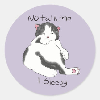 Sticker Rond J'ai couché