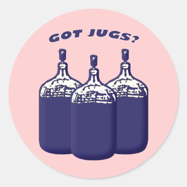 Sticker Rond J'ai des cochons (Devant)