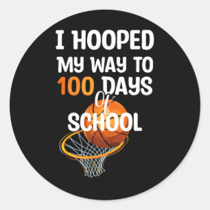 Sticker Rond J'Ai Espéré Mon Chemin À 100 Jours De L'École Bysk