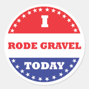 Sticker Rond J'Ai Fait Du Gravel Aujourd'Hui