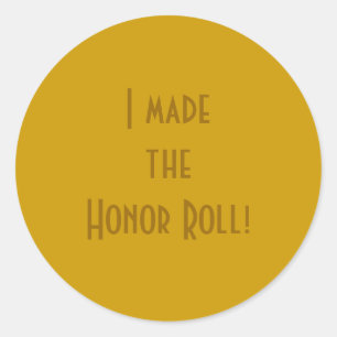 Sticker Rond "J'ai fait le tour d'honneur !"