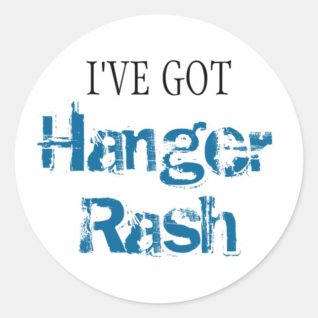 Sticker Rond J'ai HANGER RASH (Devant)