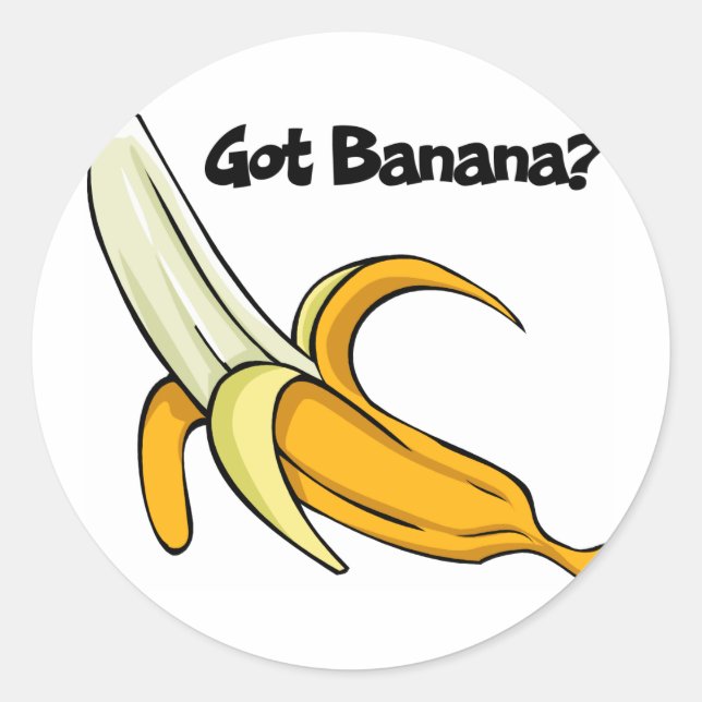 Sticker Rond J'ai la banane (Devant)