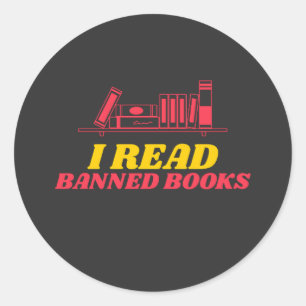Sticker Rond J'Ai Lu Des Livres Interdits