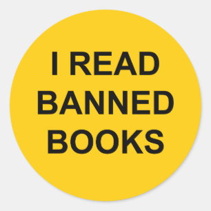 Sticker Rond J'Ai Lu Des Livres Interdits
