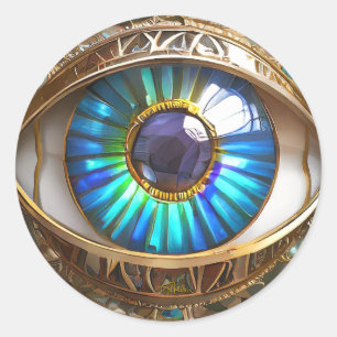 Sticker Rond J'ai mon troisième oeil sur toi