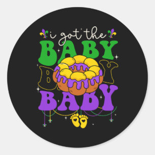 Sticker Rond J'Ai Obtenu Le Carnaval Byby Mardi Gras Louisiane