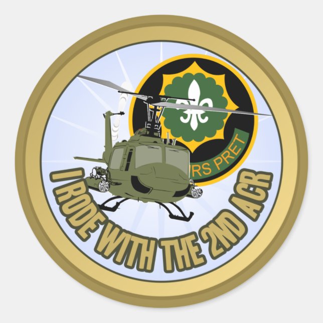 Sticker Rond J'Ai Roulé Avec La 2E RCA (Devant)