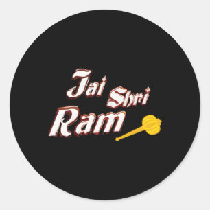 Sticker Rond Jai Shri Ram Gada
