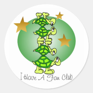 Sticker Rond J'Ai Un Club De Ventilateur