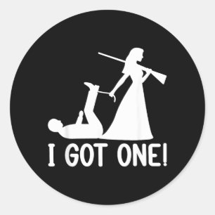 Sticker Rond J'ai Une Enterrement de Vie de Jeune Fille Bachelo