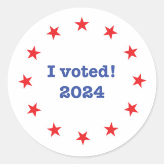 Sticker Rond J'ai voté ! 2024