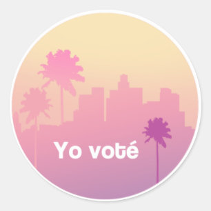 Sticker Rond J'Ai Voté (espagnol)