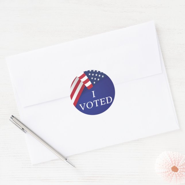Sticker Rond J'ai voté les élections de 2024 (Enveloppe)