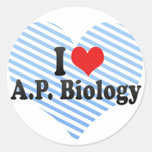 Sticker Rond J'aime A.P. Biology