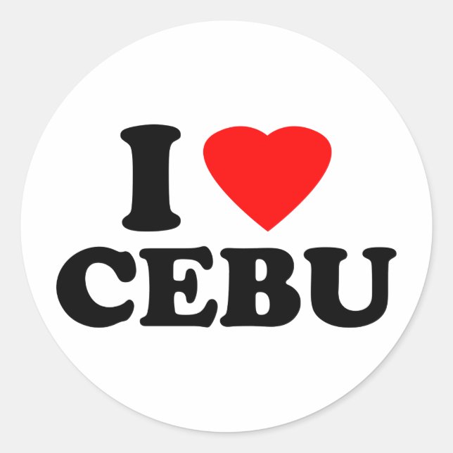 Sticker Rond J'Aime Cebu (Devant)