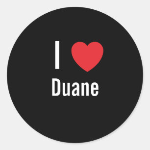 Sticker Rond J'aime Duane
