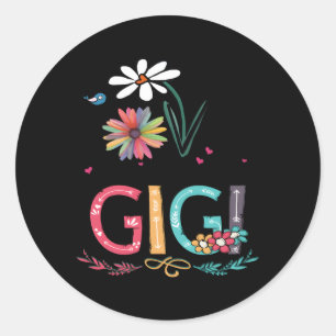 Sticker Rond J'Aime Être Appelé Gigi
