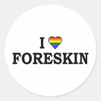 Sticker Rond J'Aime Foreskin