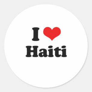 STICKER ROND J'AIME HAÏTI