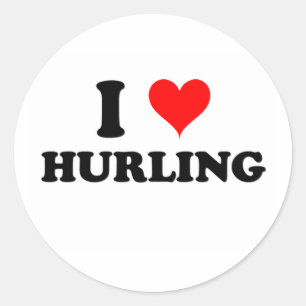 Sticker Rond J'Aime Hurler