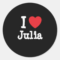 J'aime Julia coeur T-shirt