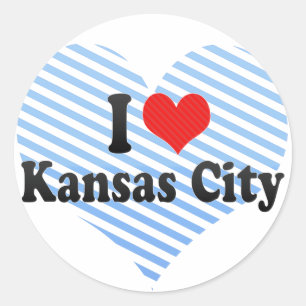 Sticker Rond J'aime Kansas City