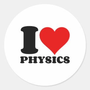 STICKER ROND J'AIME LA PHYSIQUE